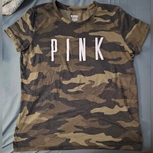 PINK Victoria's Secret Camouflage T-Shirt